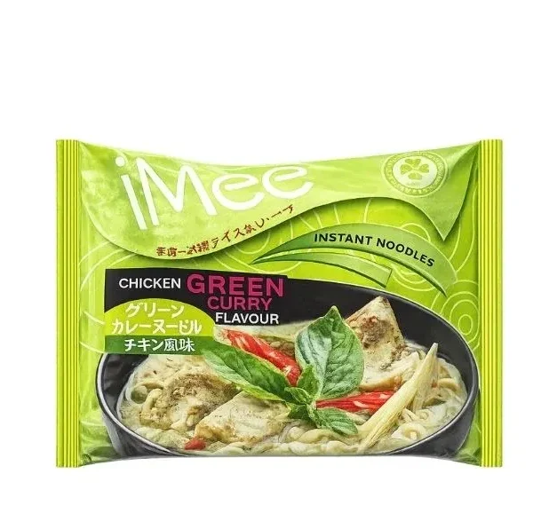 Chicken Green Curry Flavor INSTANT Noodles (Snack)(Thailand) 5X70gm